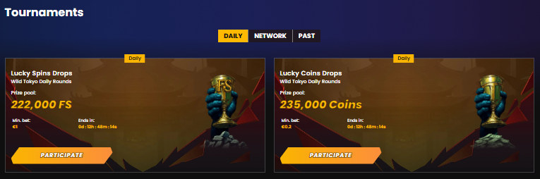 Wild Tokyo Casino Tournaments and Competitions for Australian Players